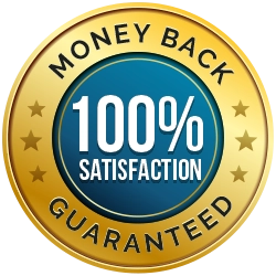 Sixty day money back guarantee satisfaction seal