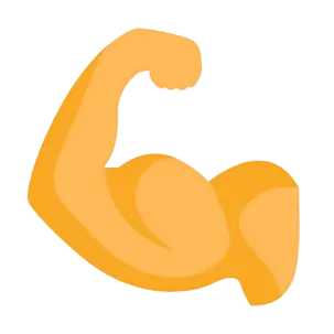Bicep icon for lean muscle growth